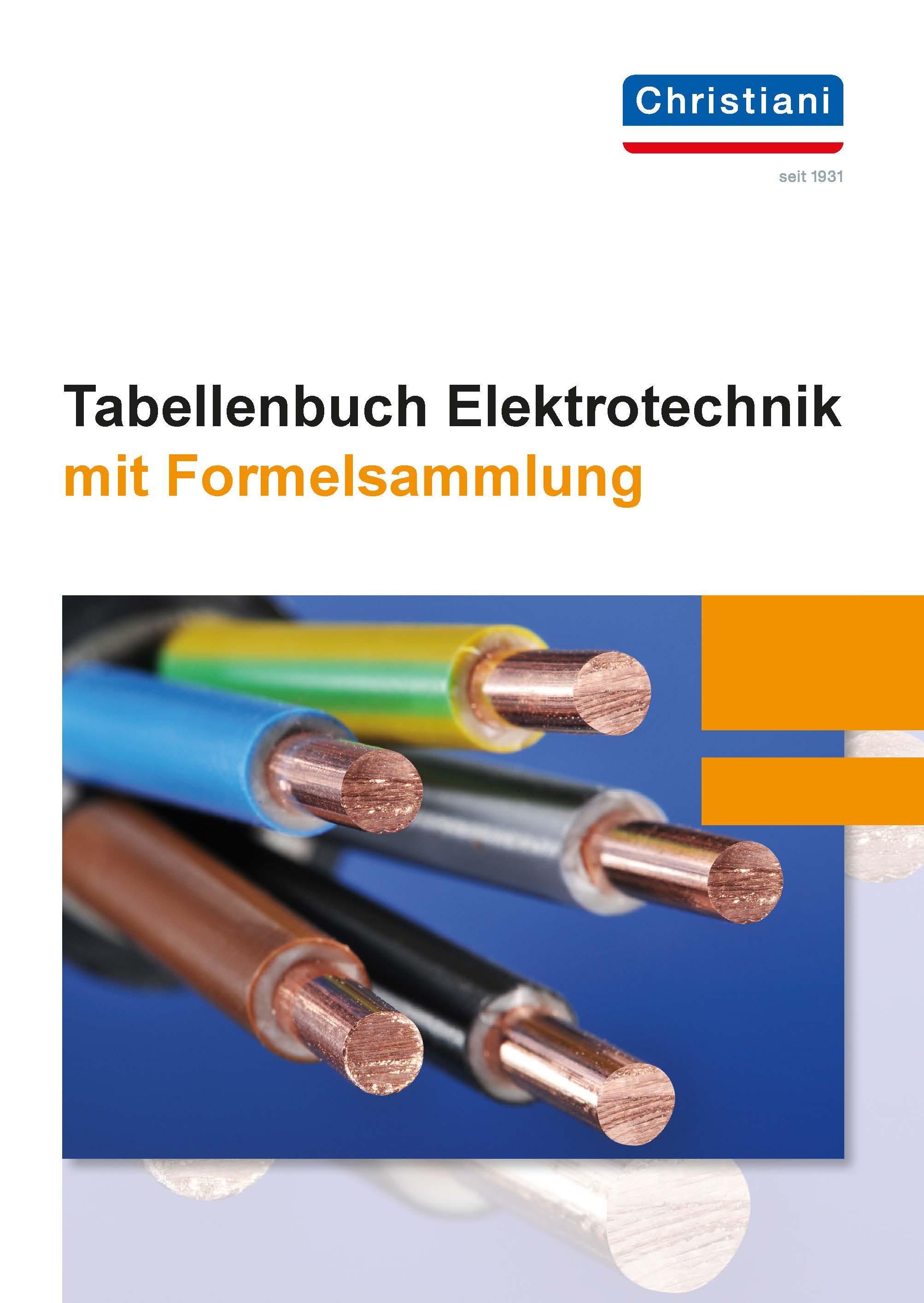 Vorderes Coverbild Tabellenbuch Elektrotechnik