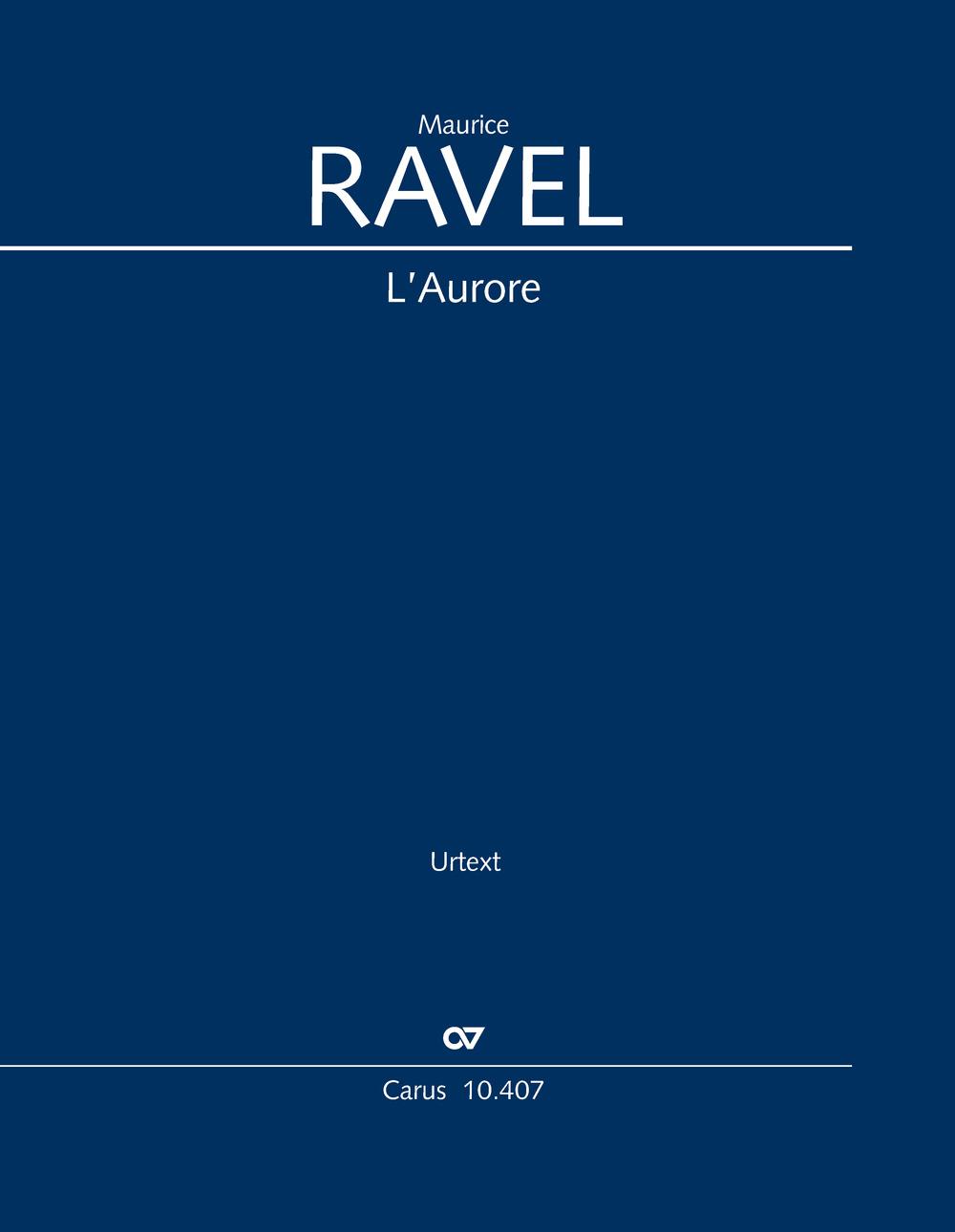 Vorderes Coverbild L'Aurore (Klavierauszug)