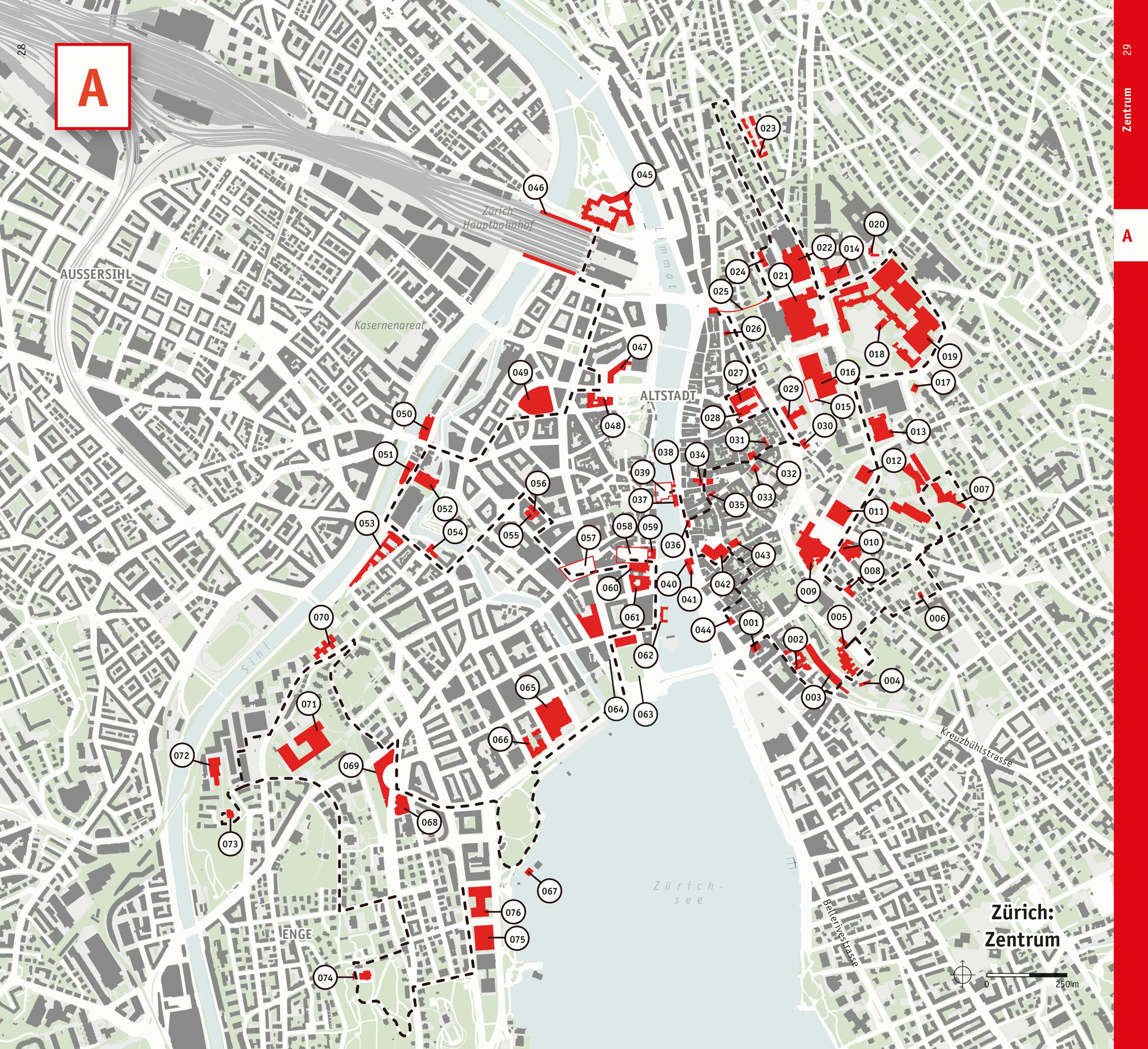 Beispielinhalt (Bild) Zürich. Architekturführer