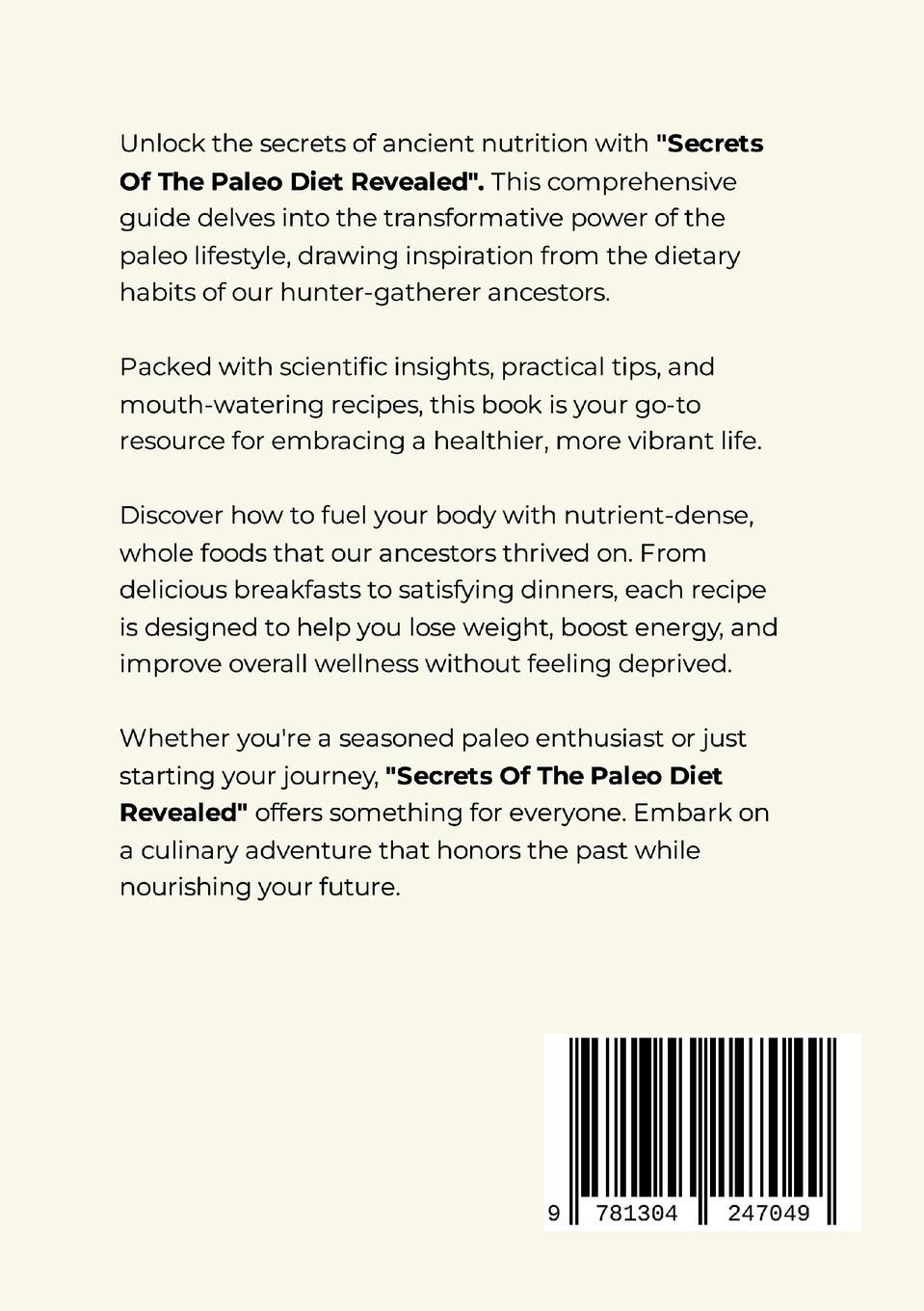 Rückseitencover Secrets Of The Paleo Diet Revealed