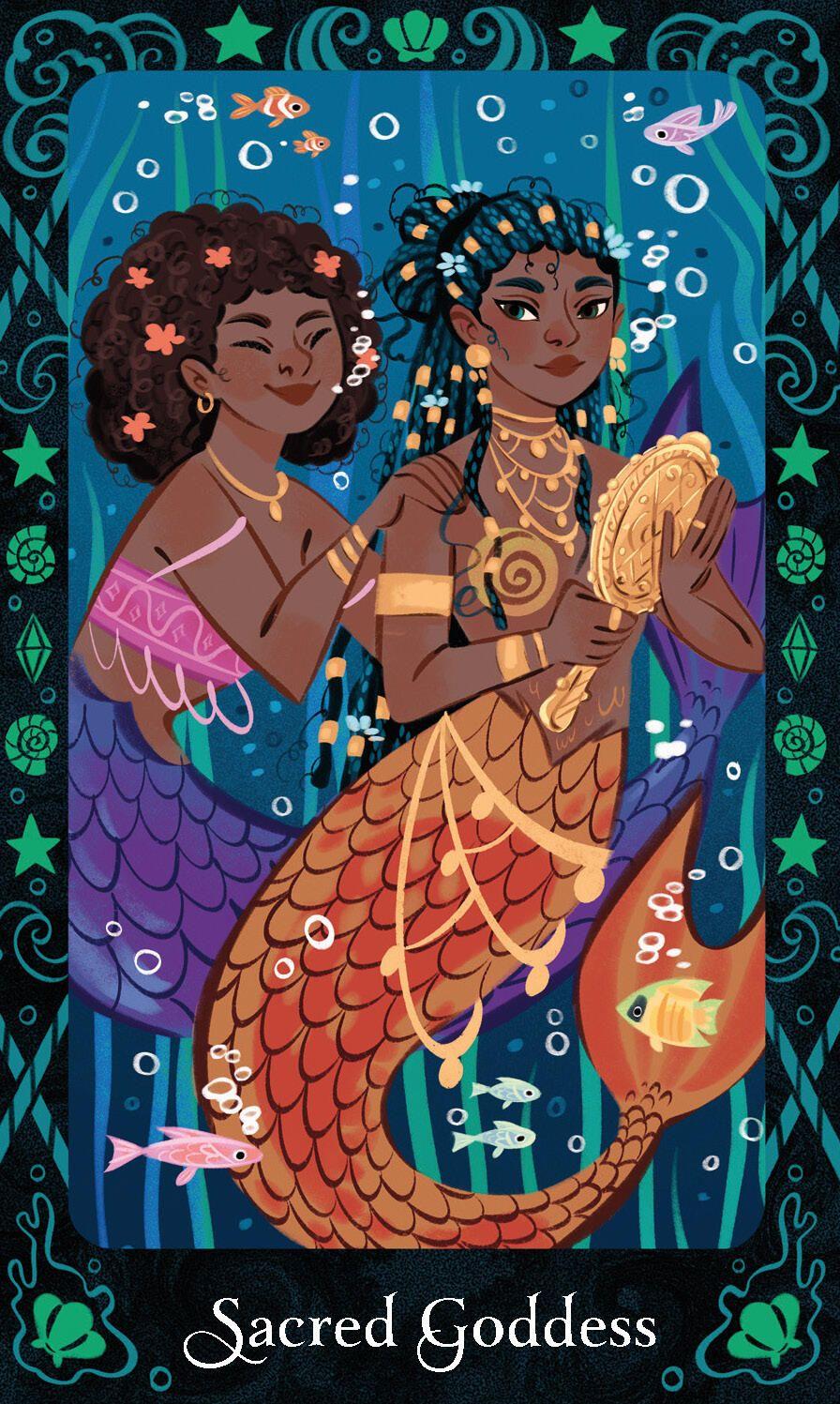 Beispielinhalt (Bild) Mermaids Oracle Deck and Guidebook