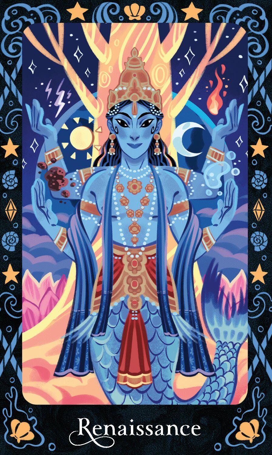 Beispielinhalt (Bild) Mermaids Oracle Deck and Guidebook