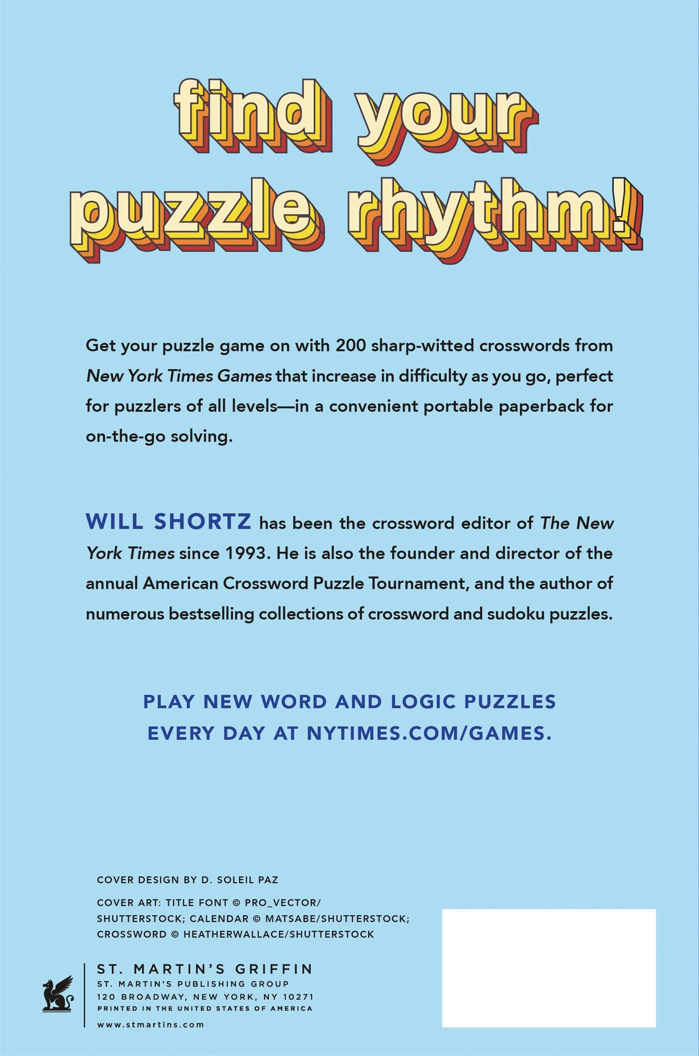 Rückseitencover New York Times Games Every Day I'm Puzzling
