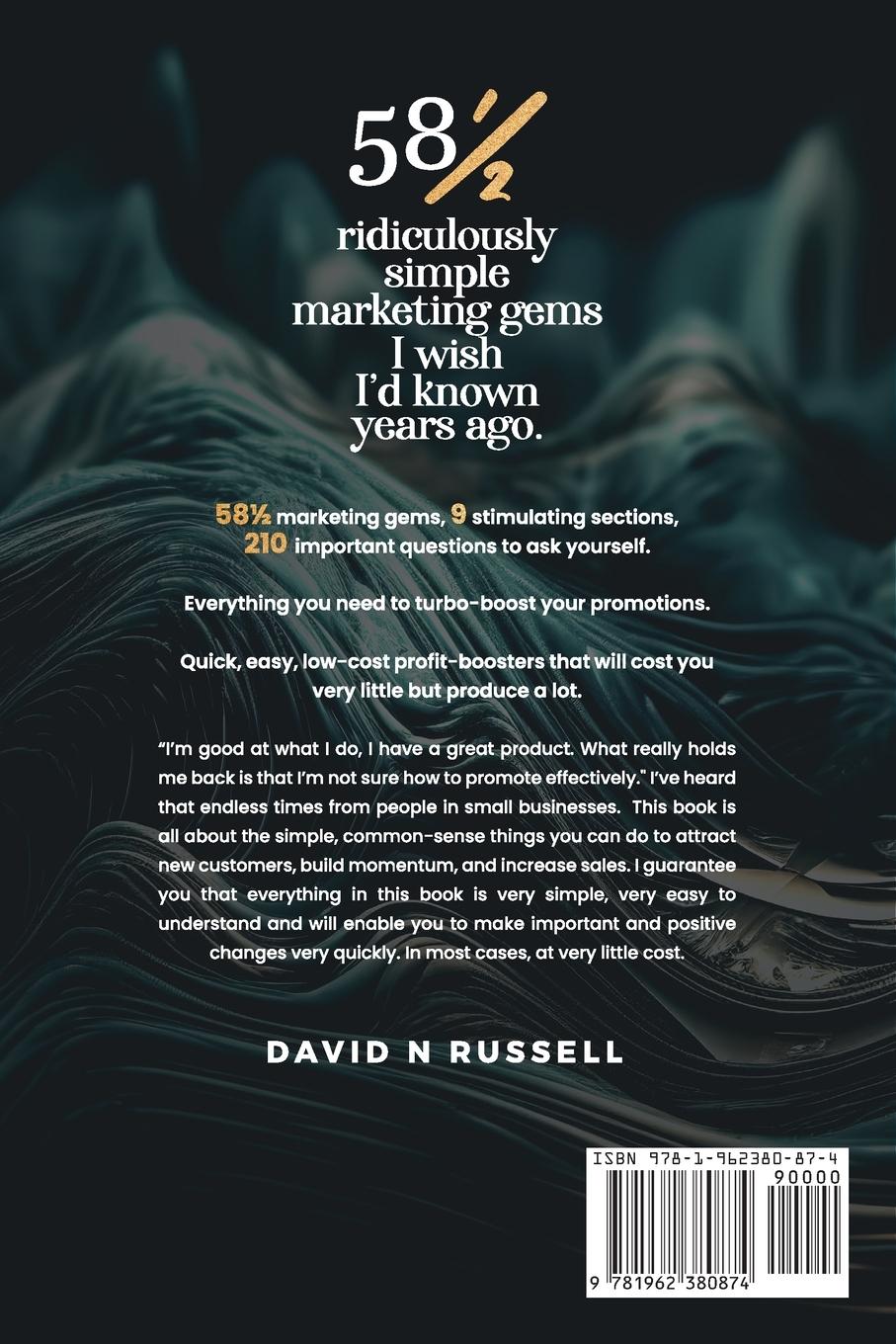 Rückseitencover 58½ Ridiculously Simple Marketing Gems I Wish I'd Known Years Ago