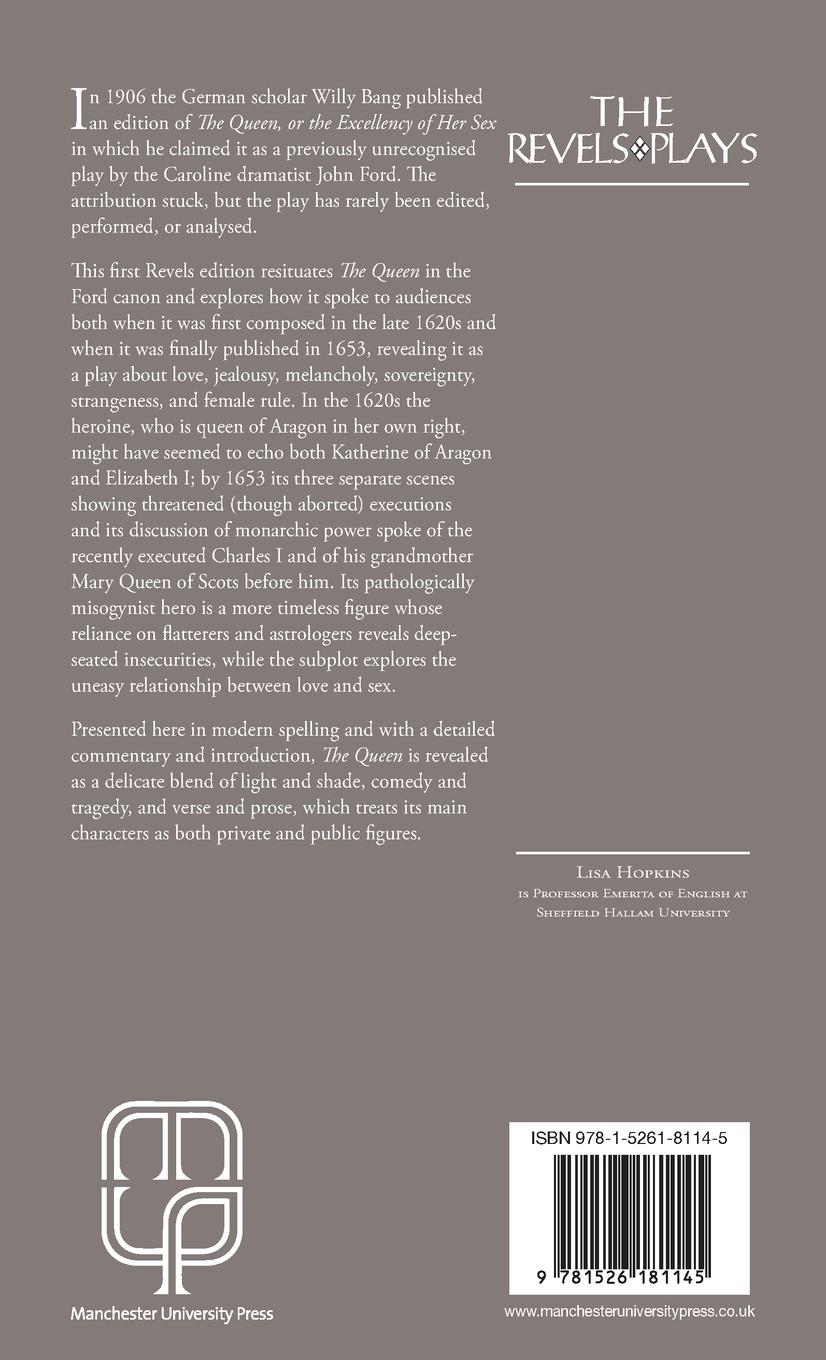 Rückseitencover The Queen, or the Excellency of Her Sex