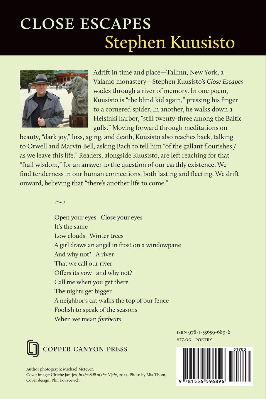 Rückseitencover Close Escapes