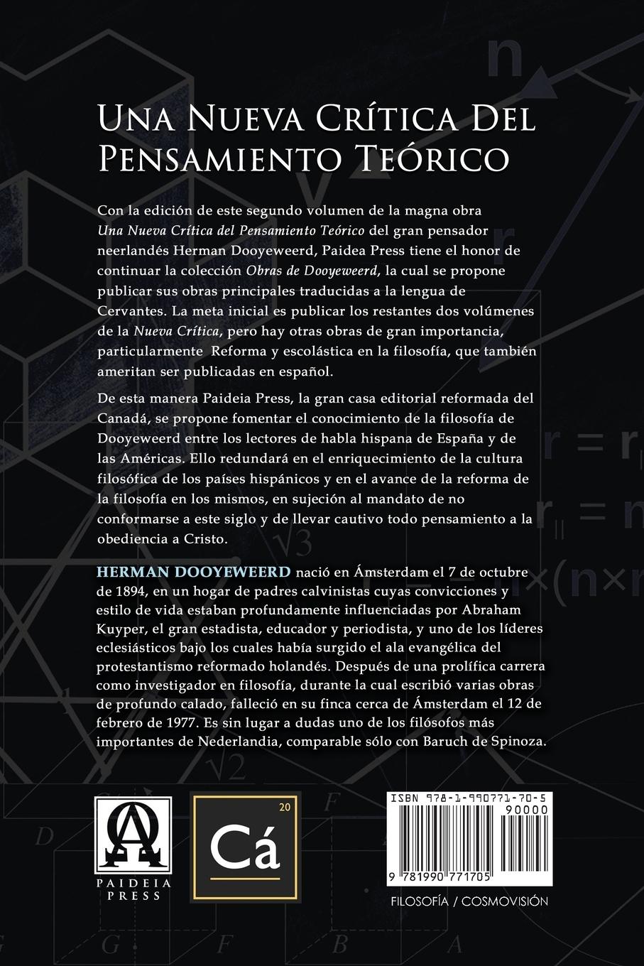Rückseitencover Una Nueva Crítica del Pensamiento Teórico