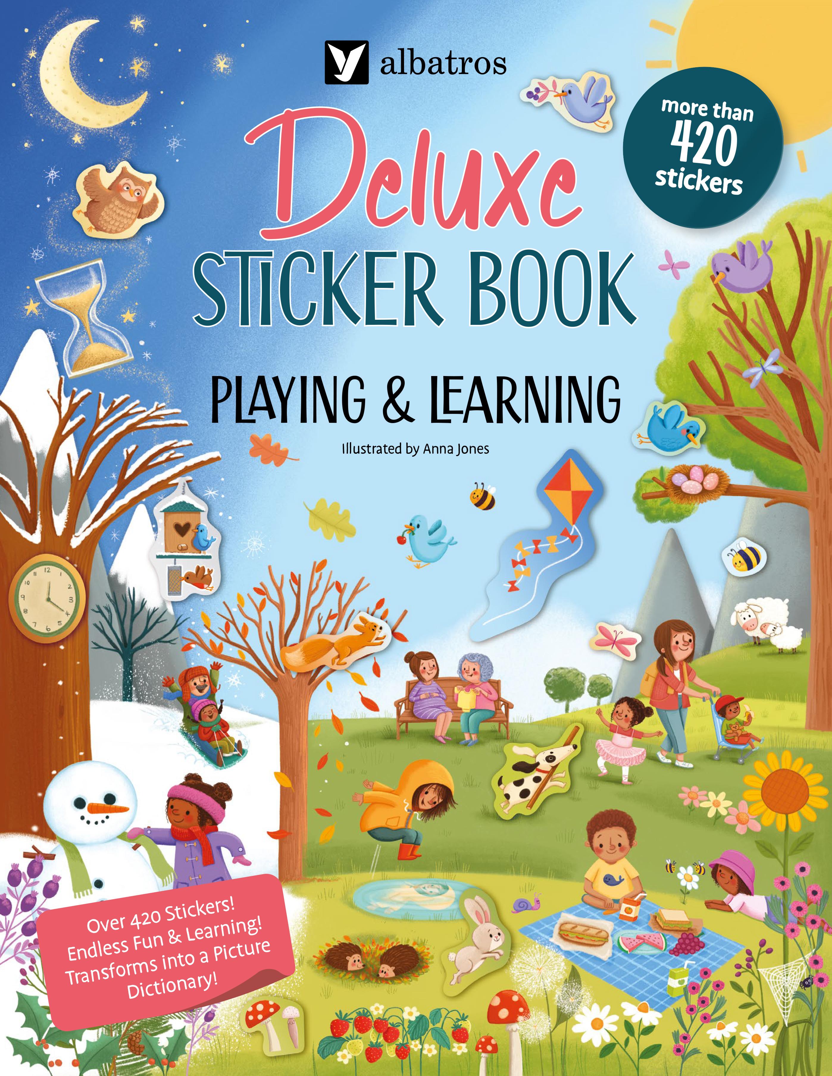 Vorderes Coverbild Playing and Learning. Deluxe Sticker Book