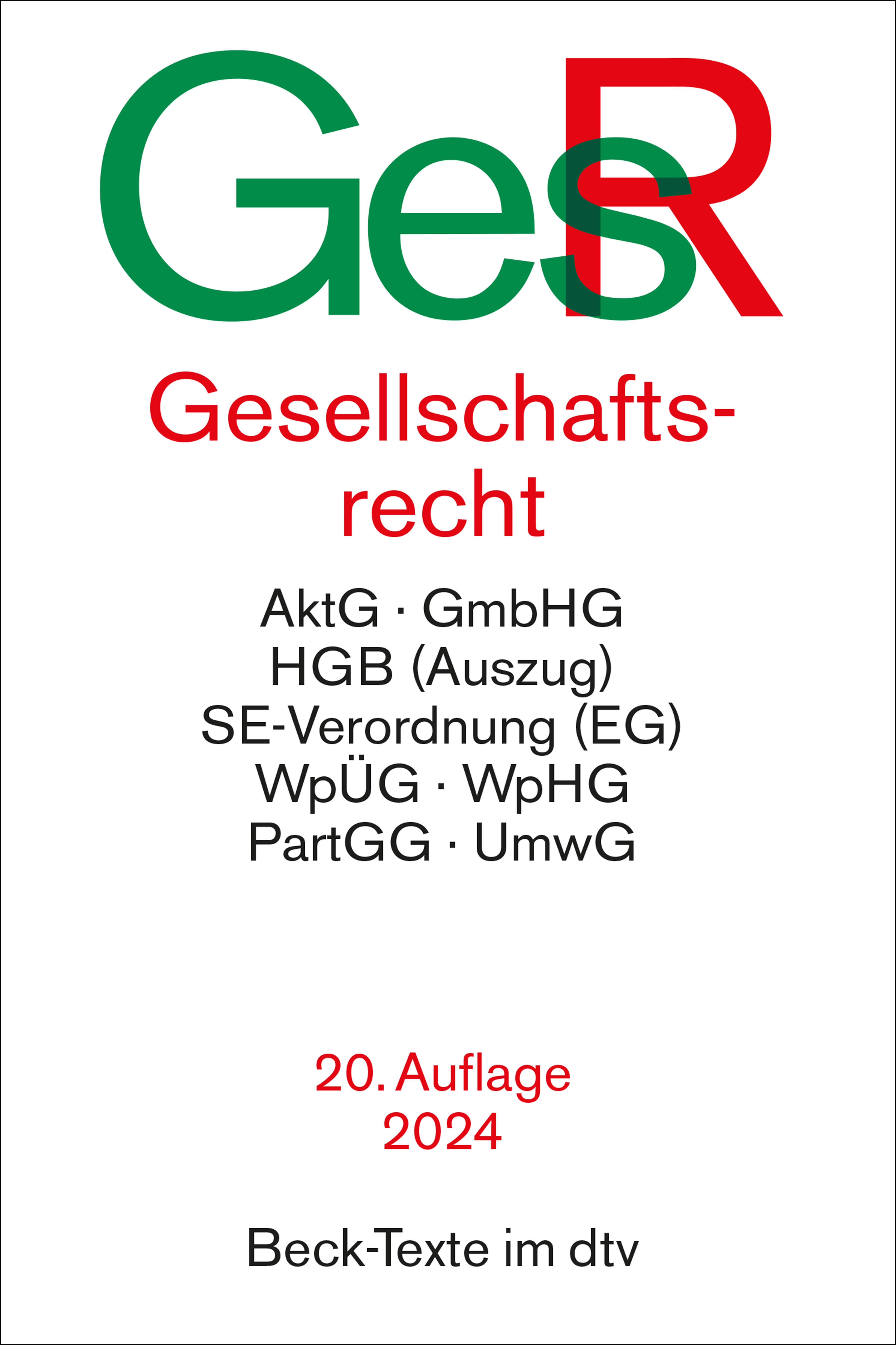 Vorderes Coverbild Gesellschaftsrecht. GesR