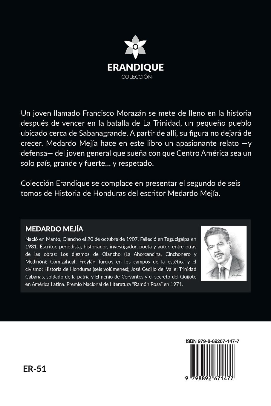 Rückseitencover Historia de Honduras Tomo II