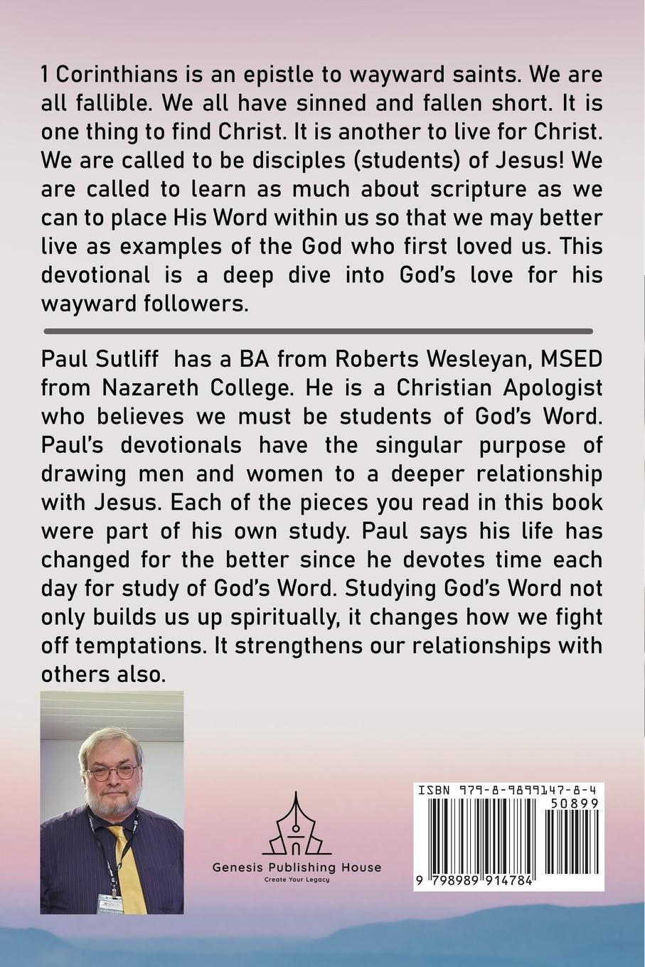 Rückseitencover 1 Corinthians