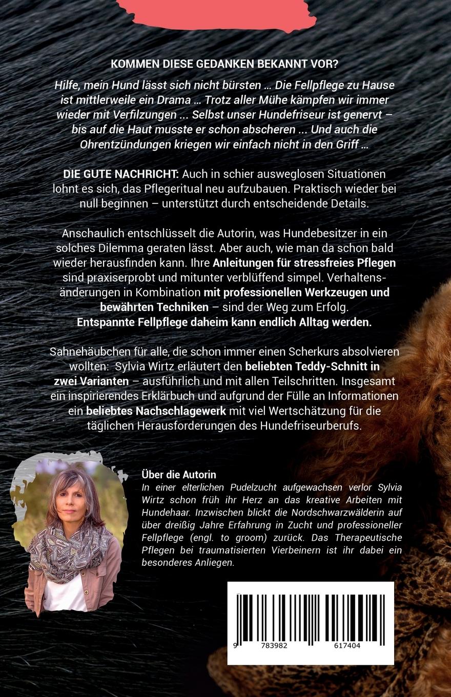 Rückseitencover Fellpflege richtig machen - von Anfang an. Erklärbuch für pflegeintensive Rassen