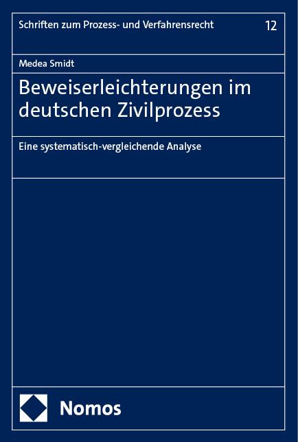 Vorderes Coverbild Beweiserleichterungen im deutschen Zivilprozess
