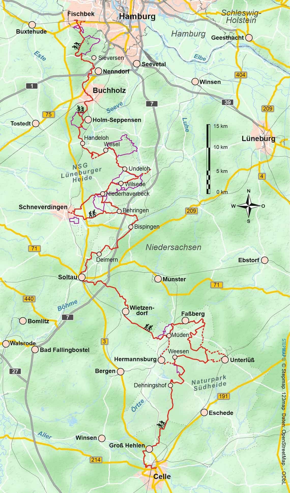 Beispielinhalt (Bild) Heidschnuckenweg
