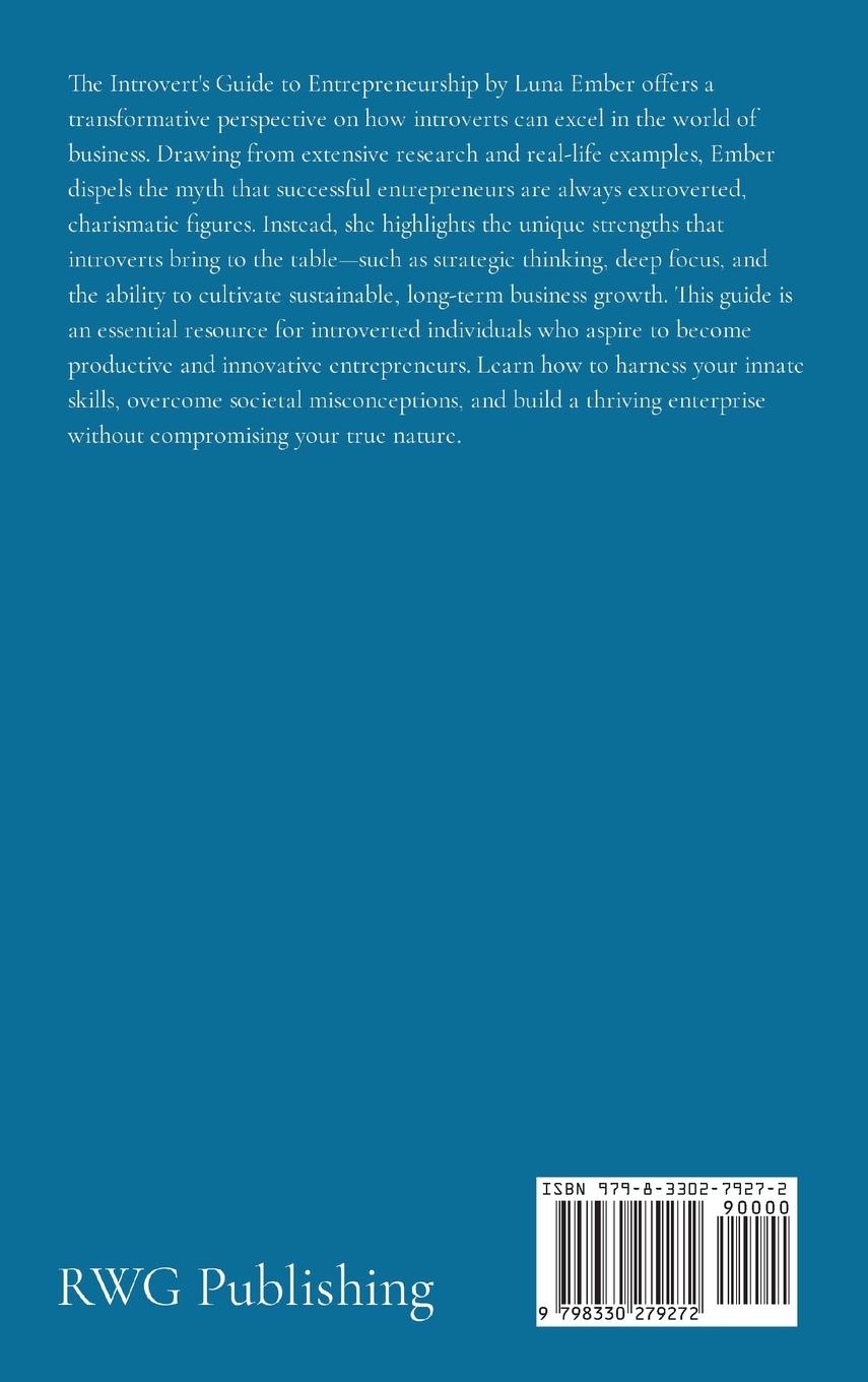 Rückseitencover The Introvert's Guide to Entrepreneurship