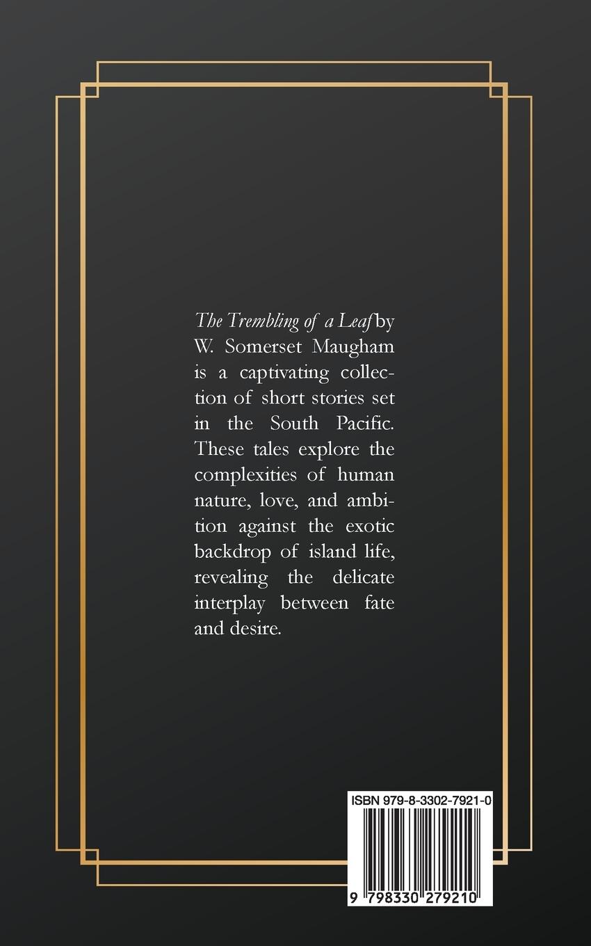 Rückseitencover The Trembling of a Leaf