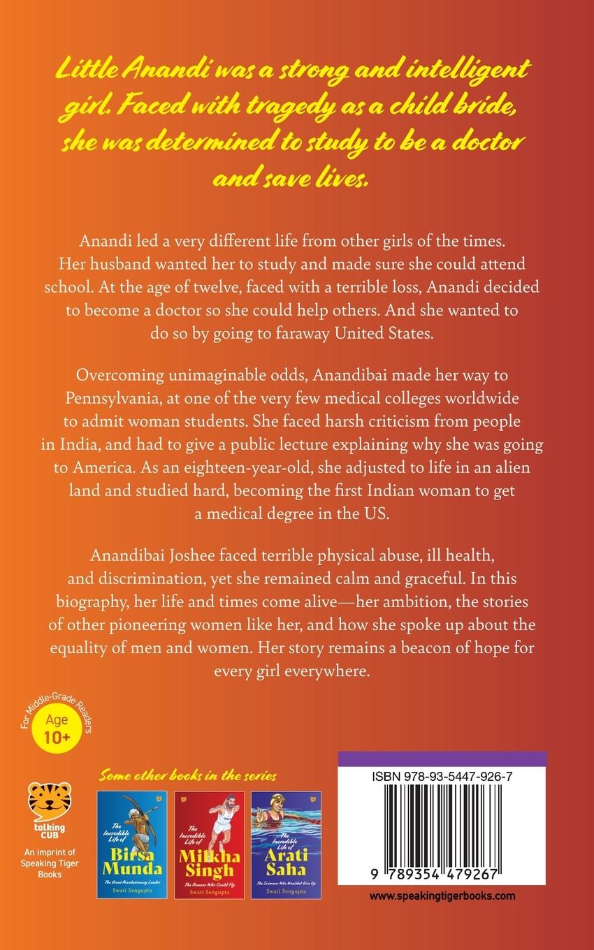 Rückseitencover The Incredible Life of Anandibai Joshee