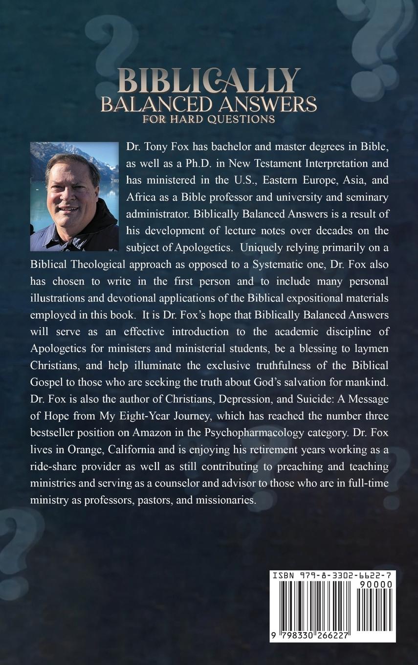 Rückseitencover Biblically Balanced Answers For Hard Questions