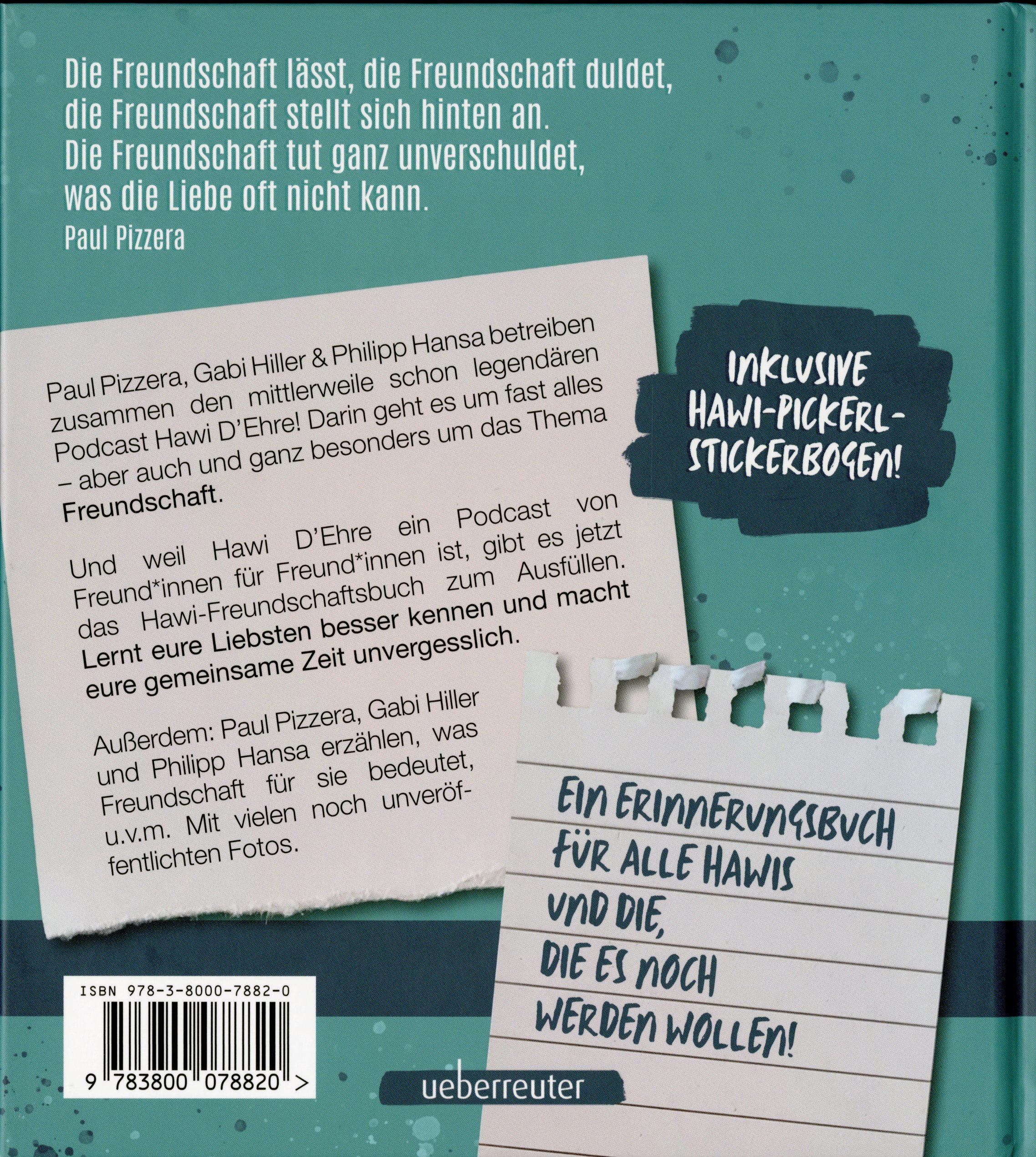 Rückseitencover Hawi Alonso! Das unschlagbare Freundschaftsbuch.