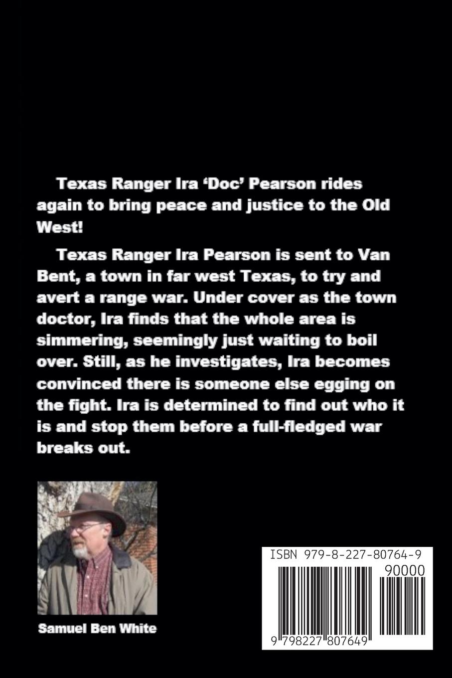 Rückseitencover Texas Ranger Ira 'Doc' Pearson - The Anson-Parker War