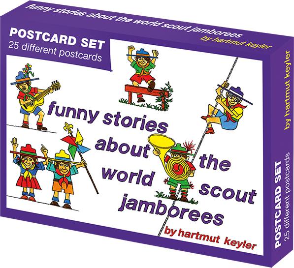 Vorderes Coverbild funny stories about the world scout jamborees