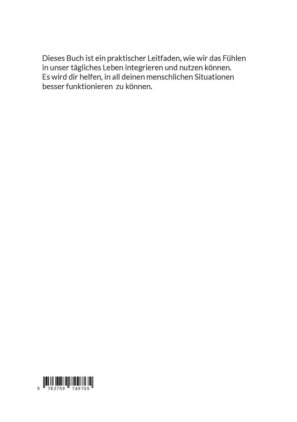 Rückseitencover Das Fühlen