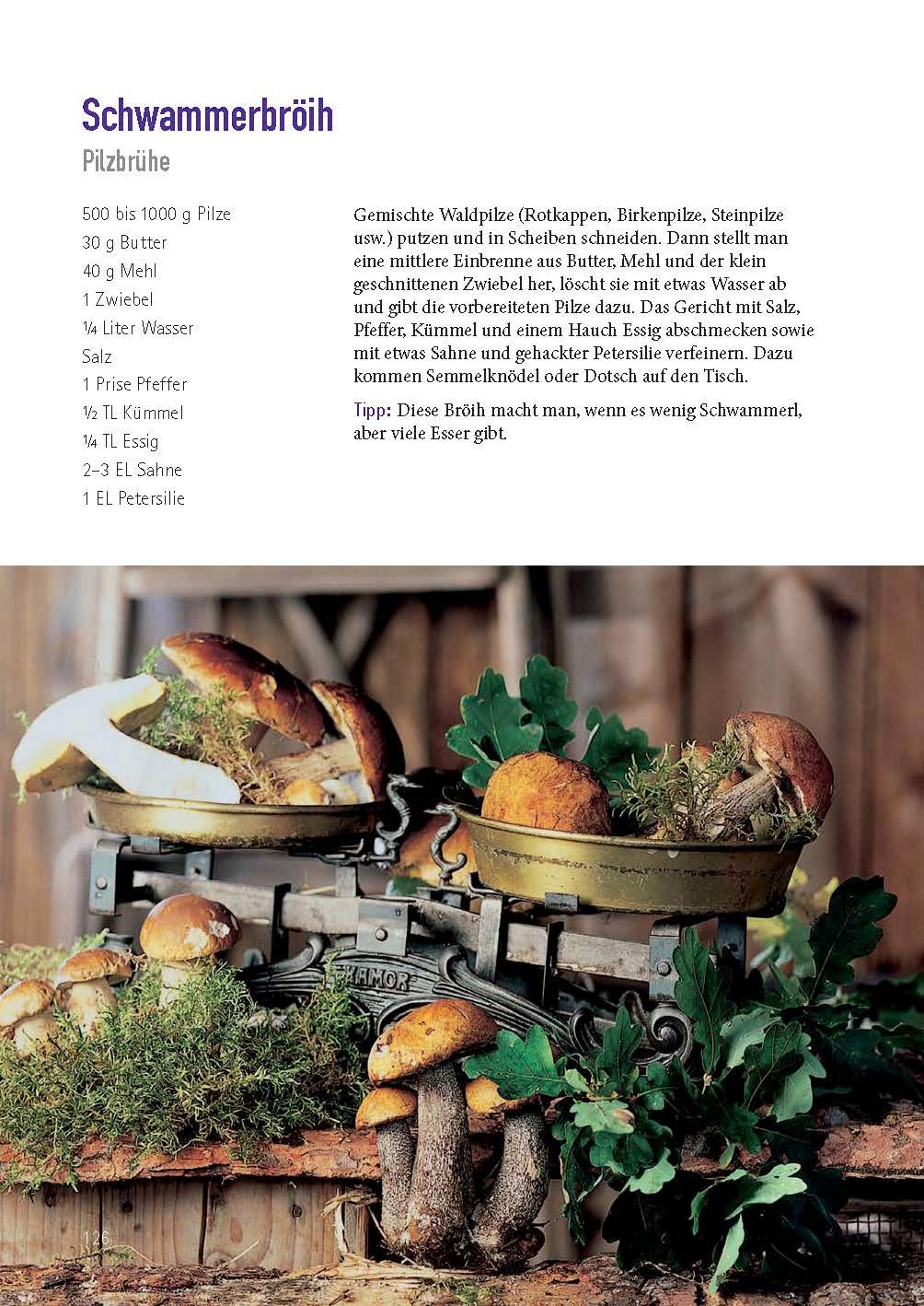 Beispielinhalt (Bild) Spouzn, Schoppala & Schwammerbröih