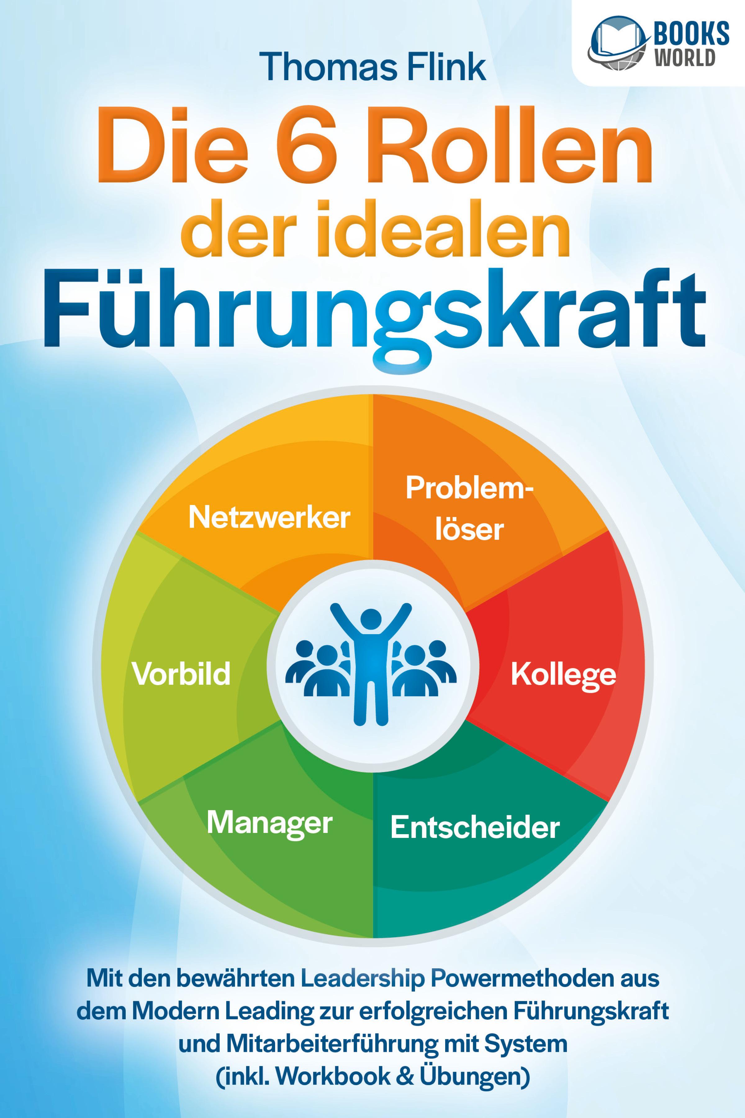Vorderes Coverbild Die 6 Rollen der idealen Führungskraft: Mit den bewährten Leadership Powermethoden aus dem Modern Leading zur erfolgreichen Führungskraft und Mitarbeiterführung mit System (inkl. Workbook & Übungen)