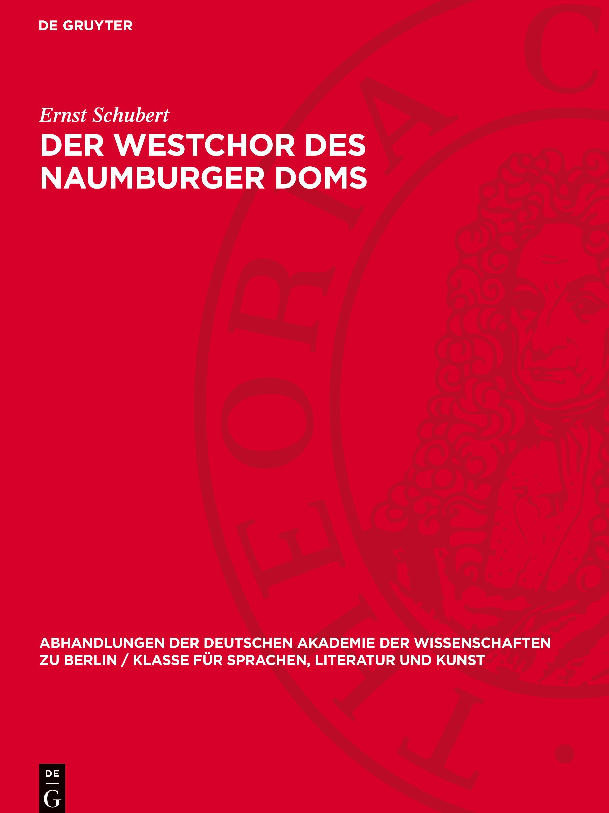 Vorderes Coverbild Der Westchor des Naumburger Doms