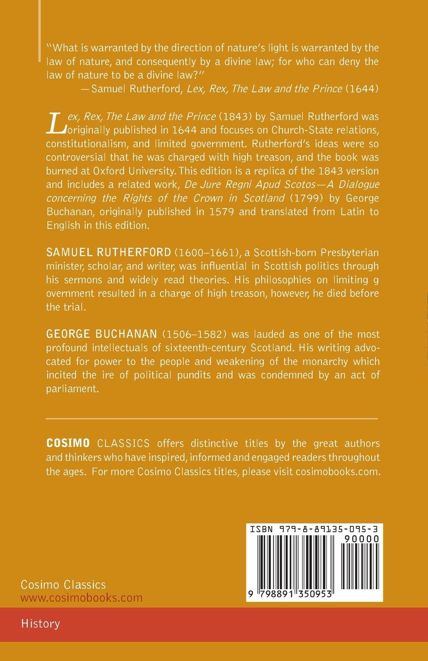 Rückseitencover Lex, Rex