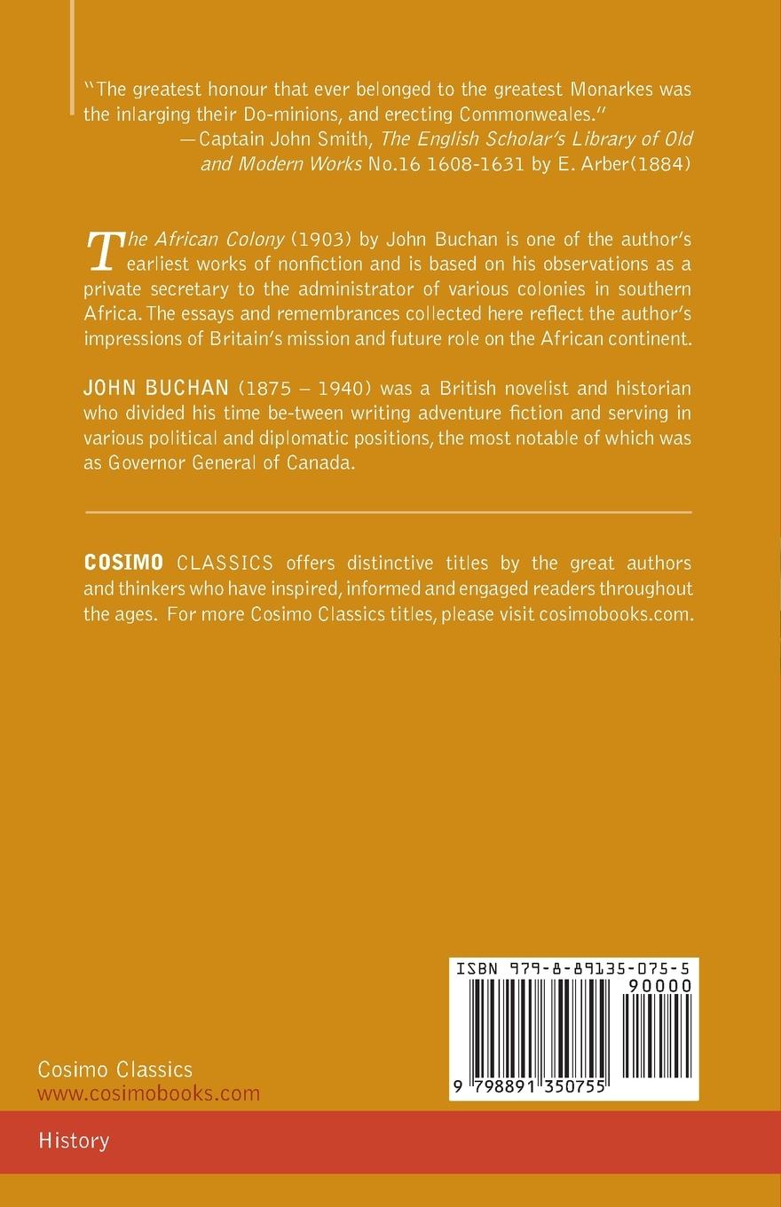 Rückseitencover The African Colony
