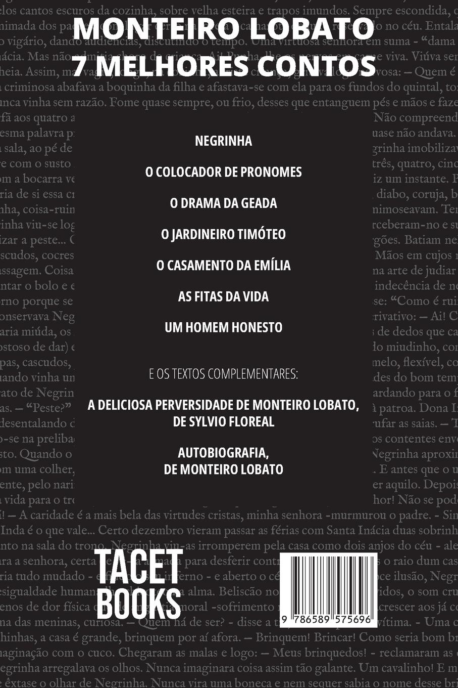 Rückseitencover 7 melhores contos de Monteiro Lobato
