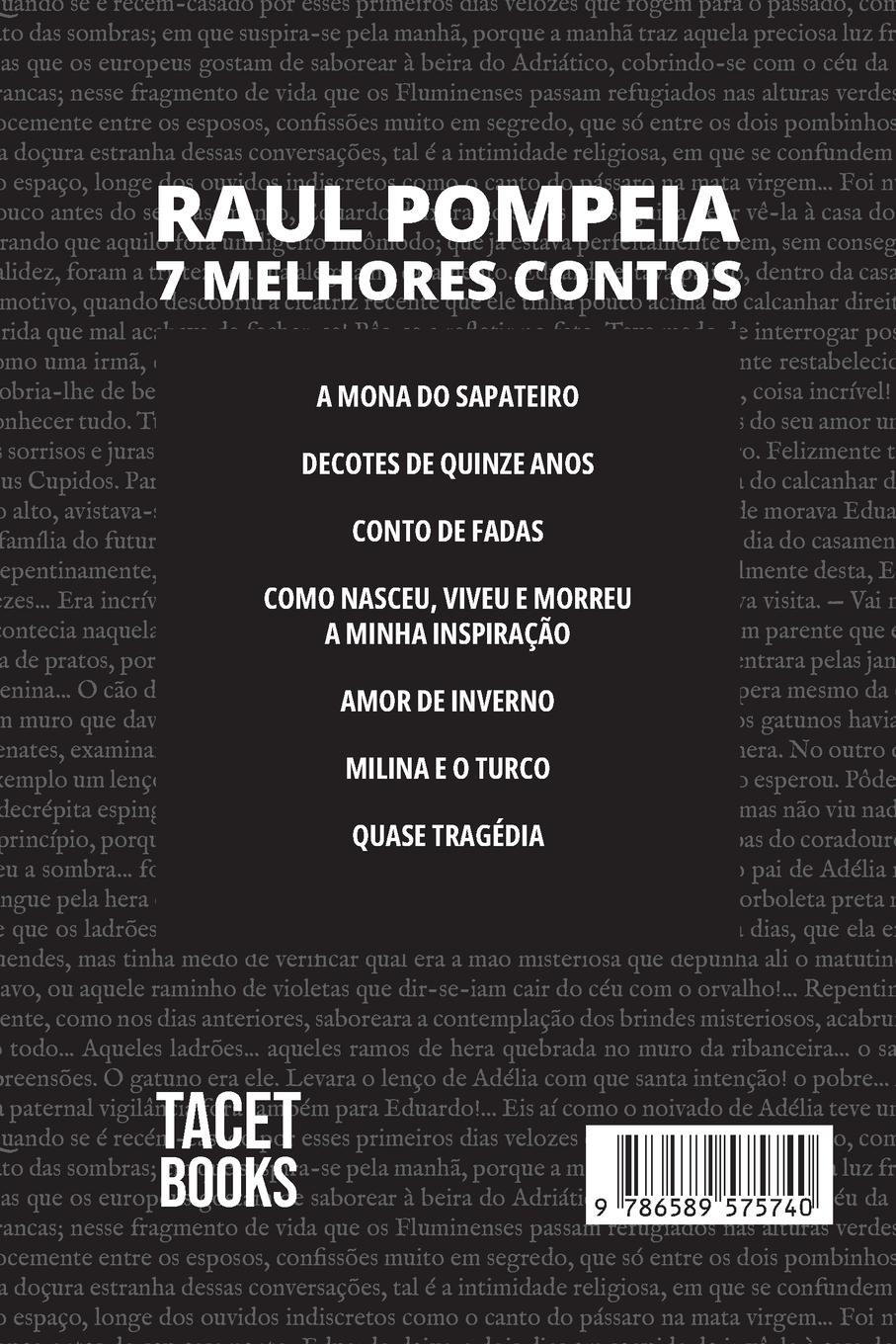 Rückseitencover 7 melhores contos de Raul Pompéia