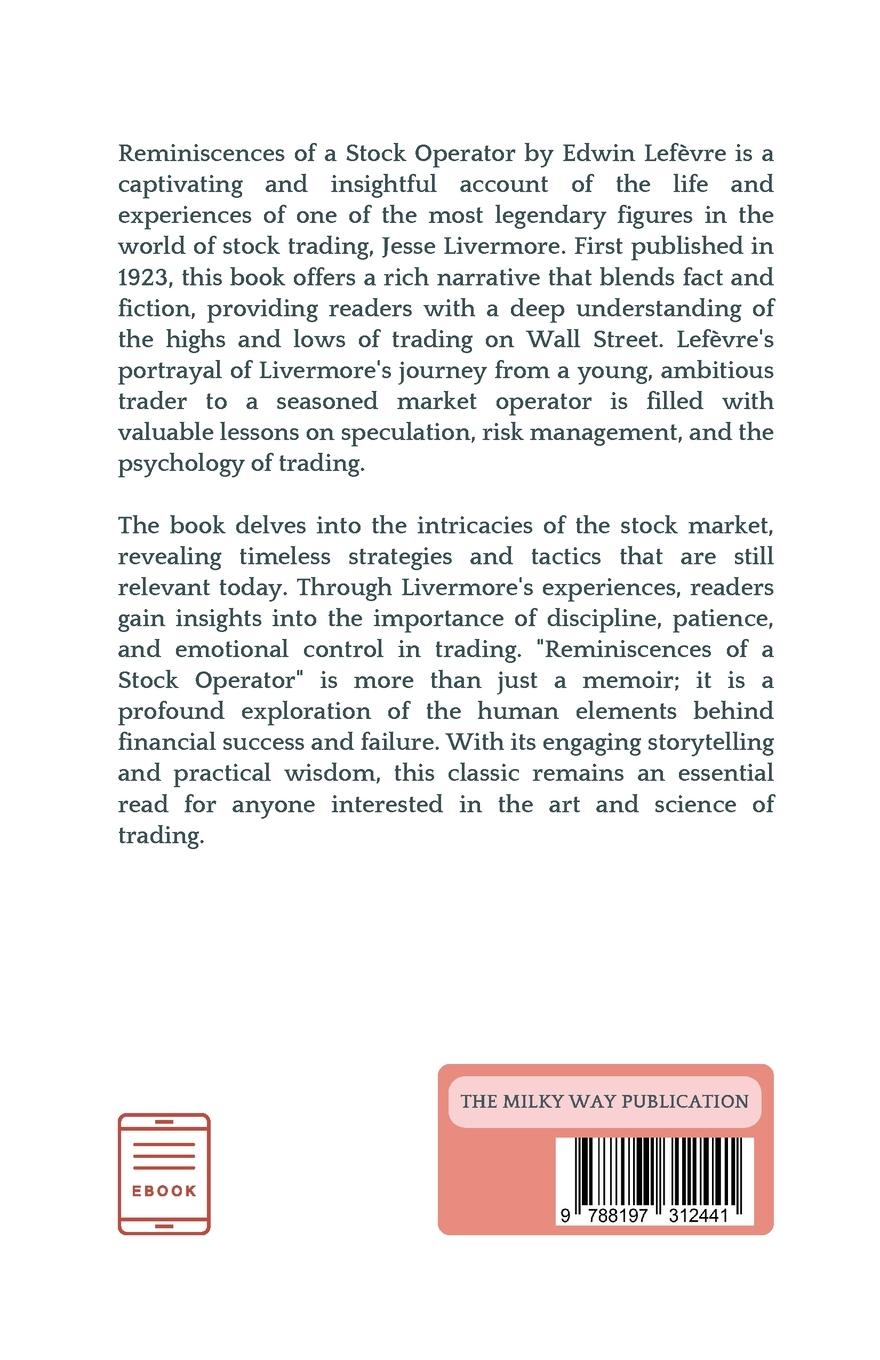 Rückseitencover Reminiscences of a Stock Operator