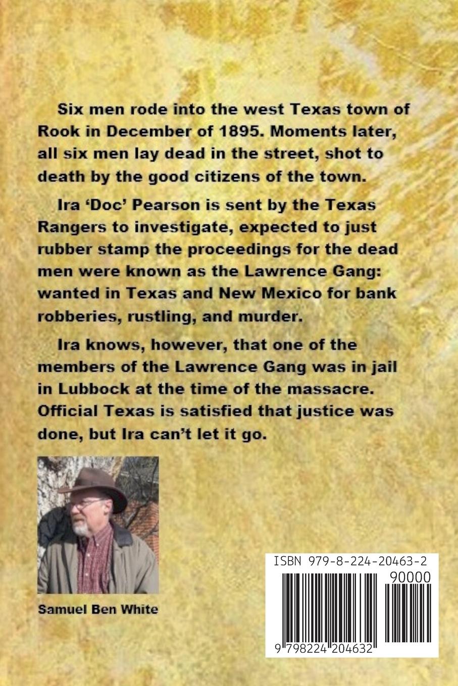 Rückseitencover Texas Ranger Ira Pearson - Six Men Dead