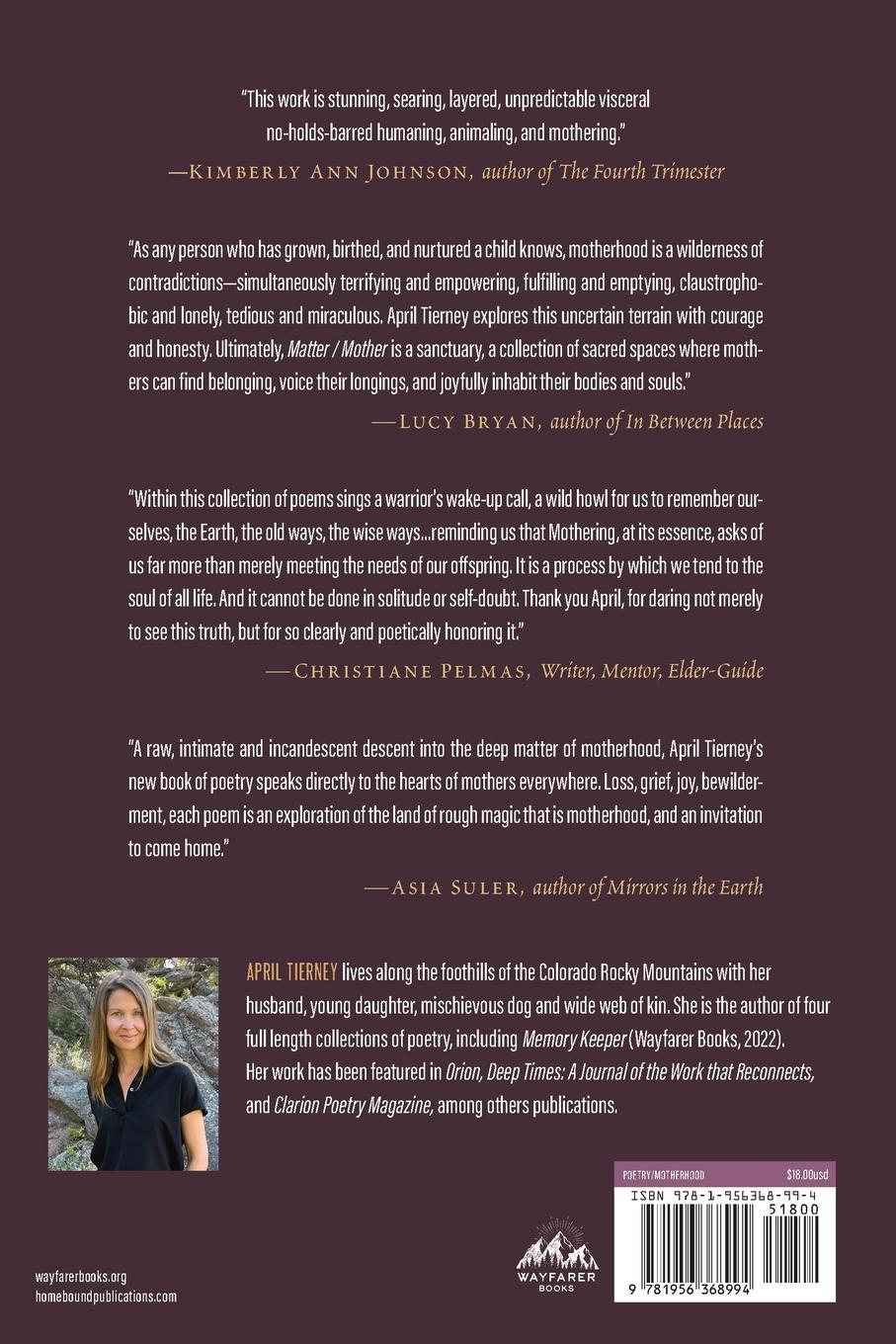 Rückseitencover Matter / Mother