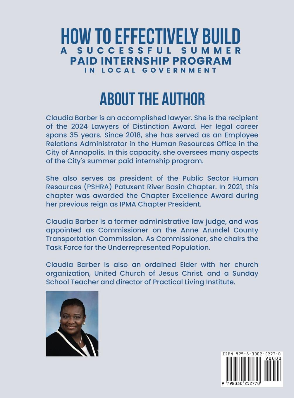 Rückseitencover How To Effectively Build A Successful Summer Paid Internship Program in Local Government