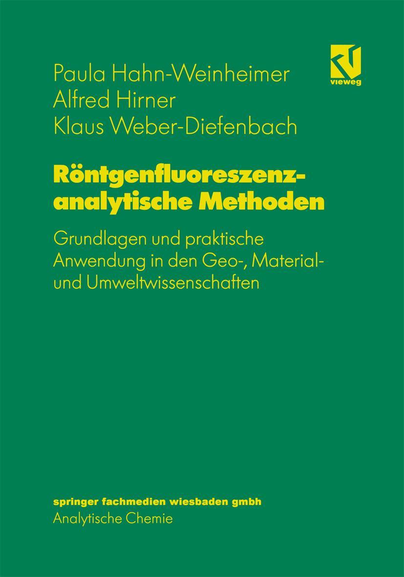 Vorderes Coverbild Röntgenfluoreszenzanalytische Methoden
