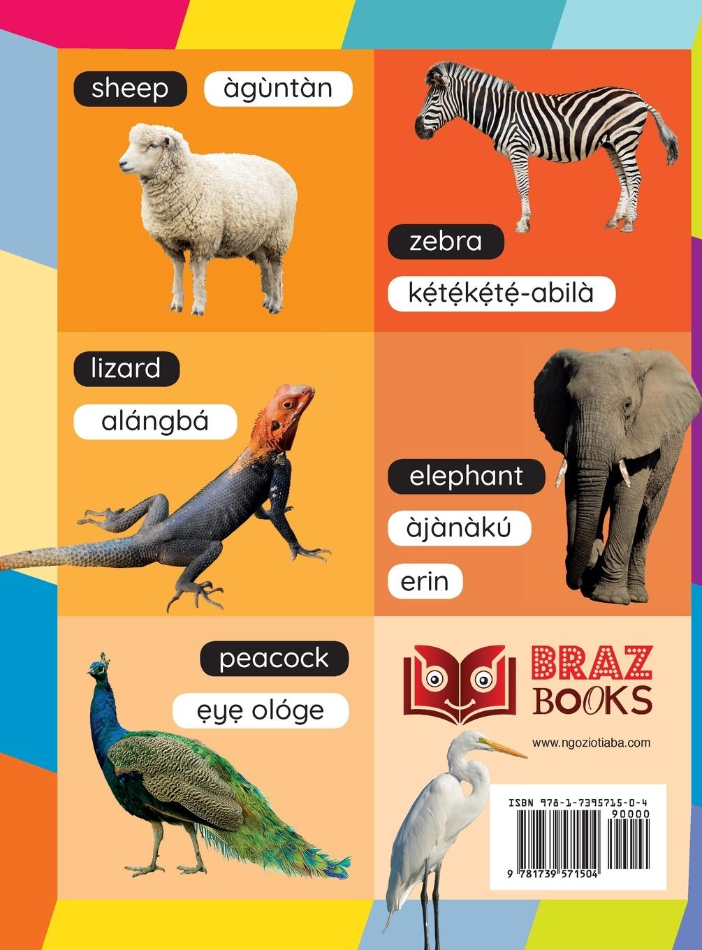 Rückseitencover My First 100 Animals in Yoruba Language and English