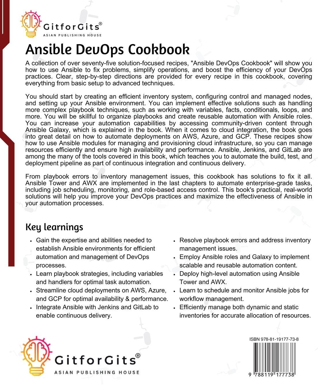 Rückseitencover Ansible DevOps Cookbook
