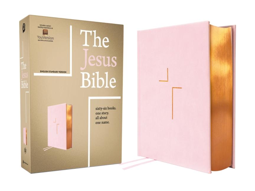 Vorderes Coverbild The Jesus Bible, ESV Edition, Leathersoft Over Board, Pink