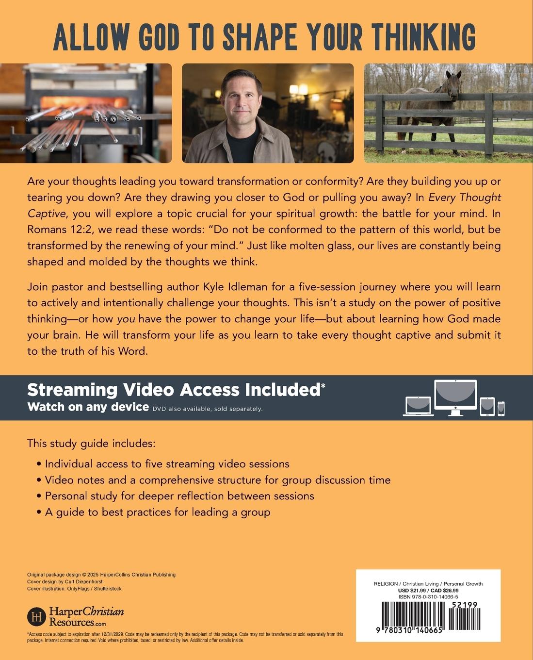 Rückseitencover Every Thought Captive Bible Study Guide Plus Streaming Video