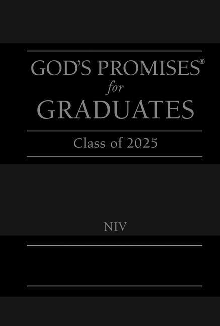Vorderes Coverbild God's Promises for Graduates: Class of 2025 - Black NIV