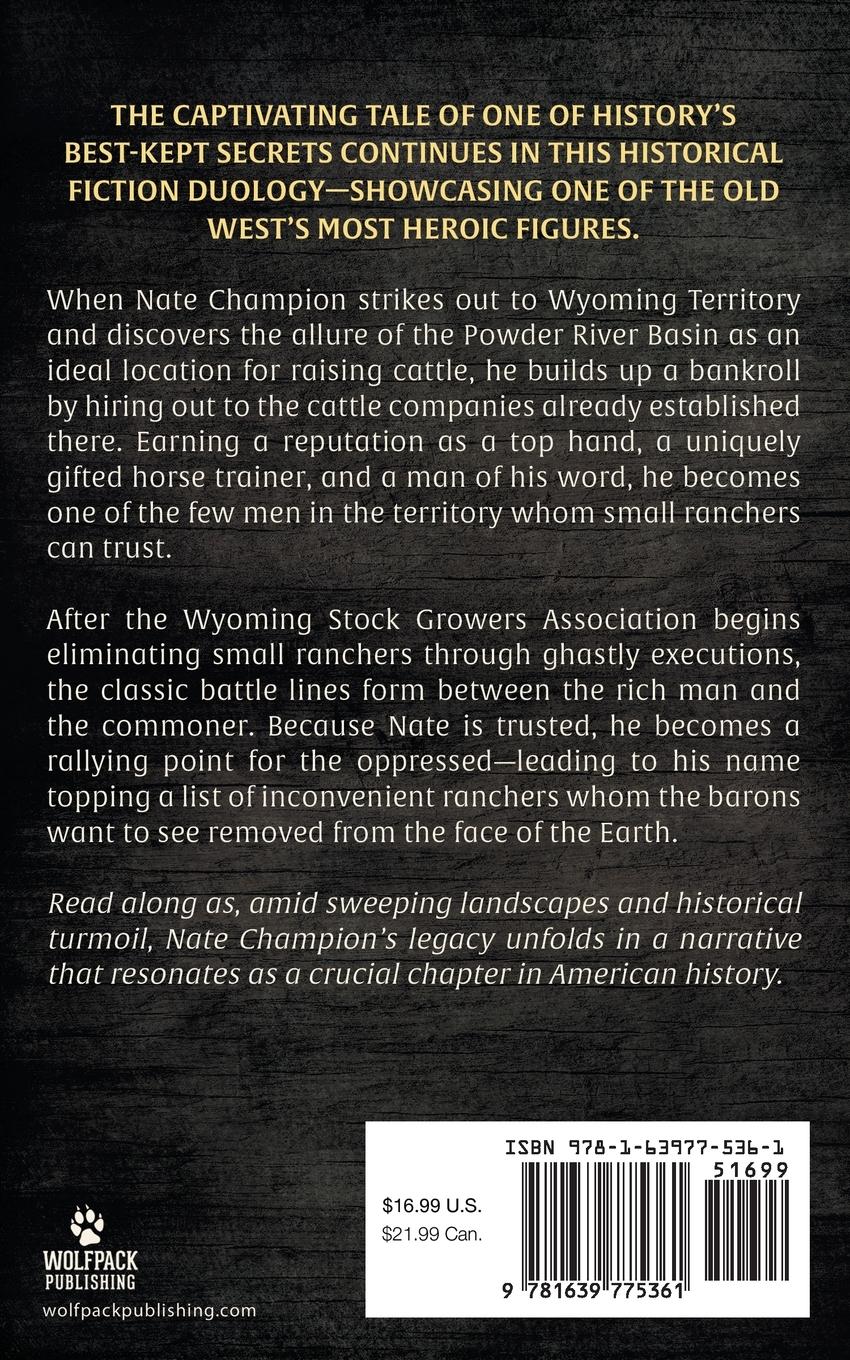 Rückseitencover Nate the Wyoming Story