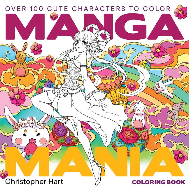 Vorderes Coverbild Manga Mania Coloring Book