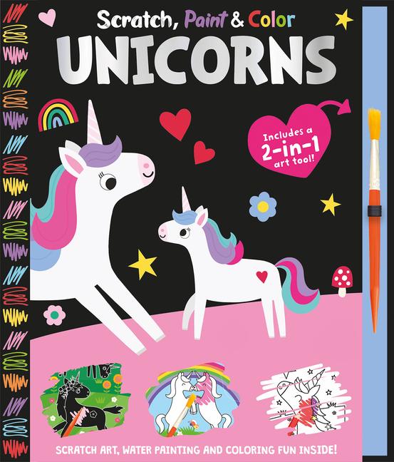 Vorderes Coverbild Scratch, Paint & Color Unicorns