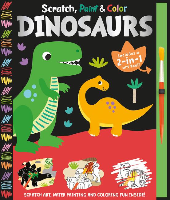 Vorderes Coverbild Scratch, Paint & Color Dinosaurs