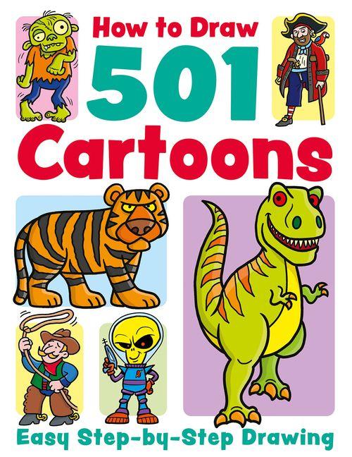 Vorderes Coverbild How to Draw 501 Cartoons