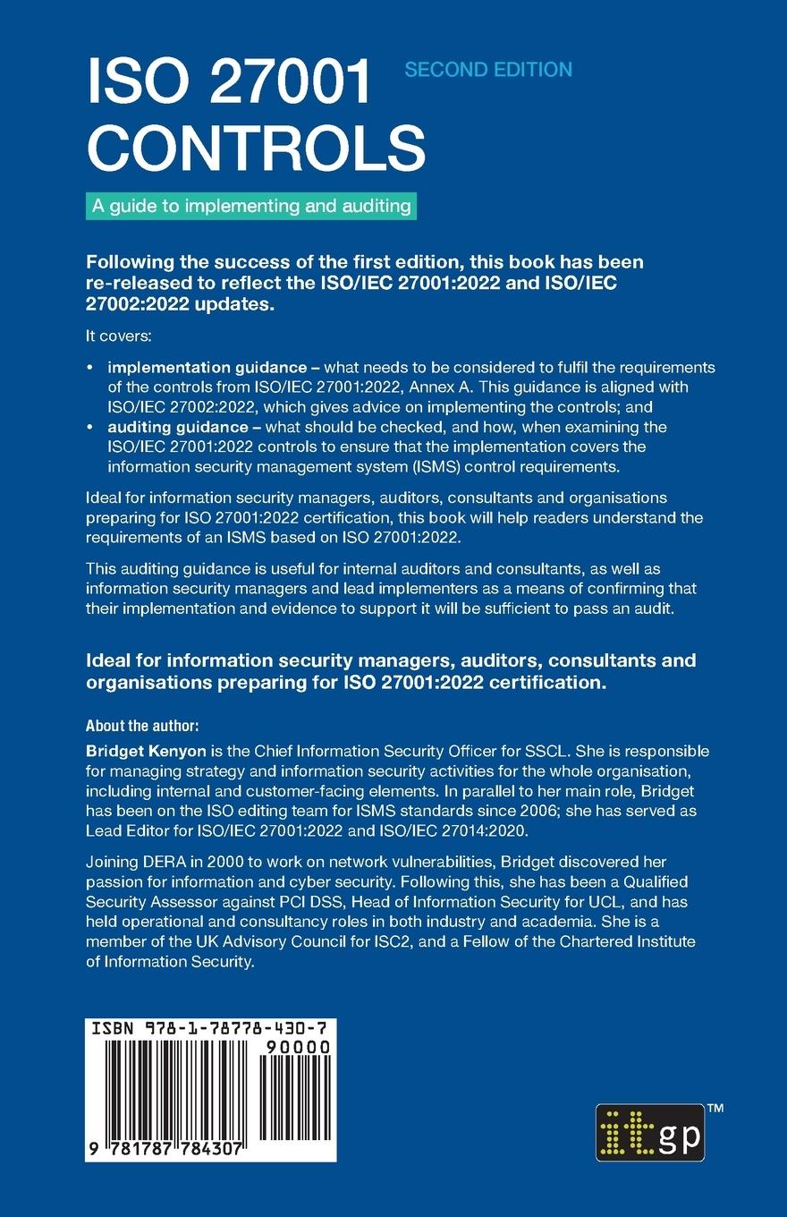 Rückseitencover ISO 27001 Controls