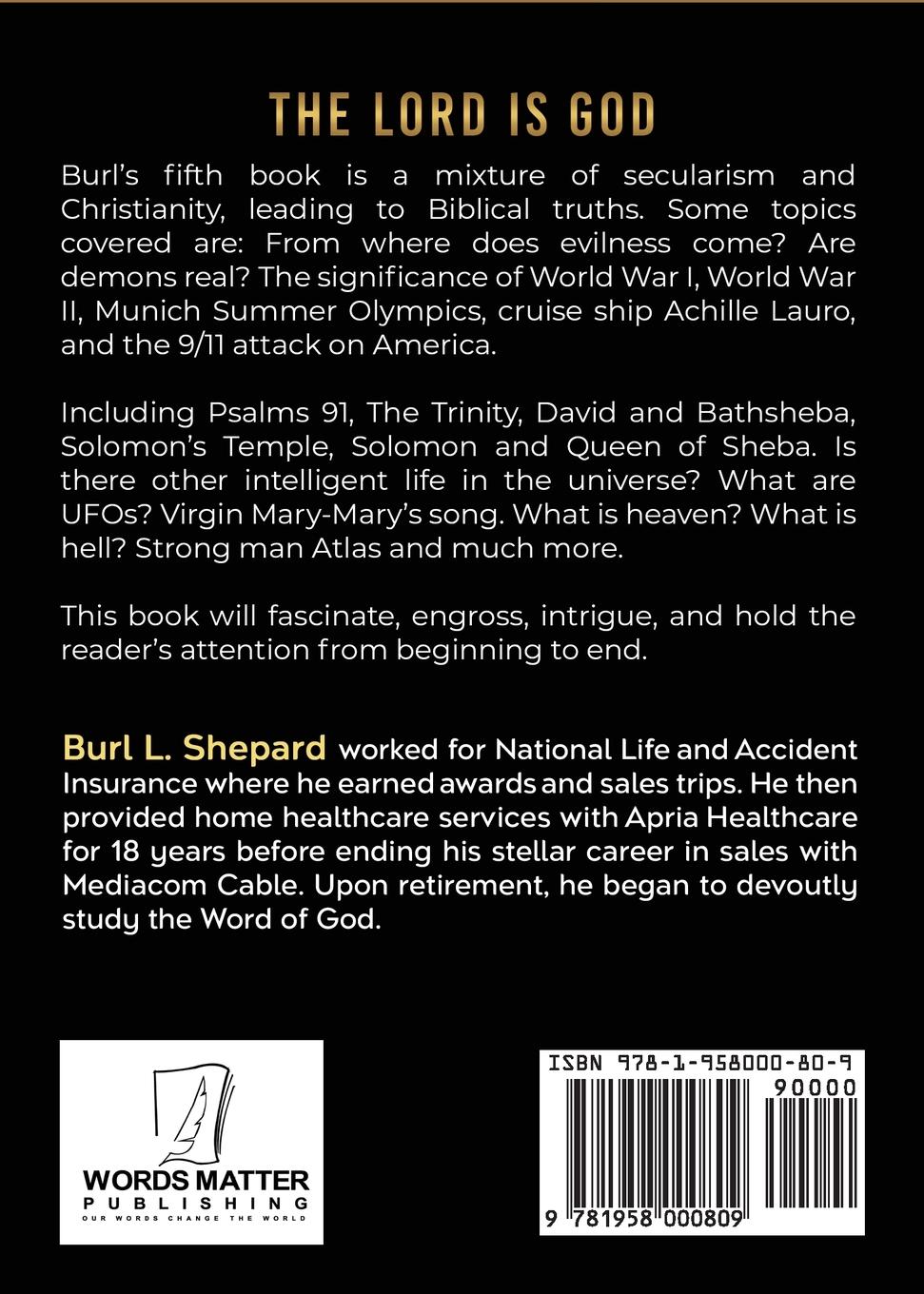 Rückseitencover The Lord Is God